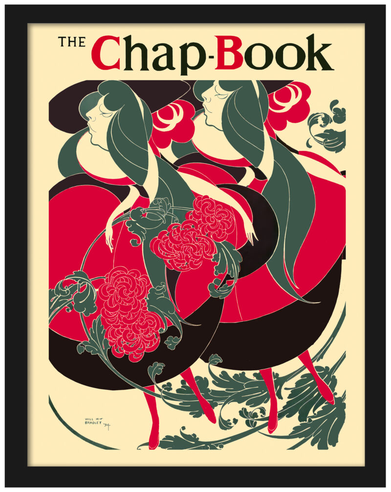 1894 Art Nouveau "The Twins" Poster Reproduction