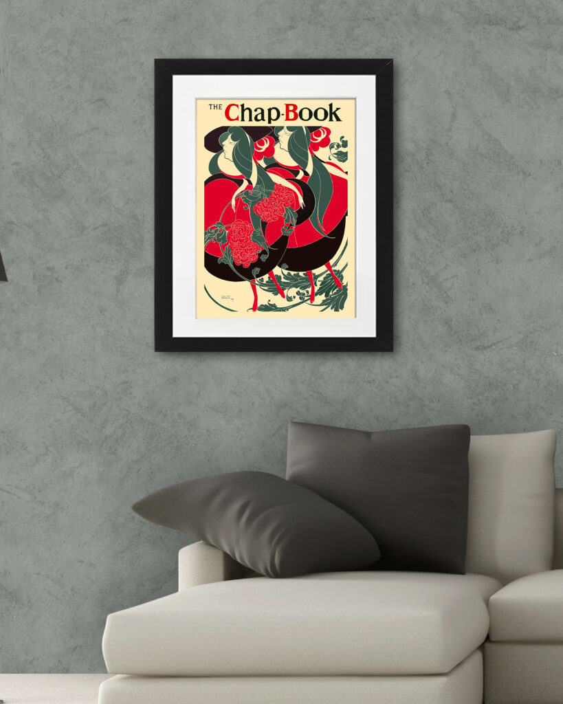 1894 Art Nouveau "The Twins" Poster Reproduction