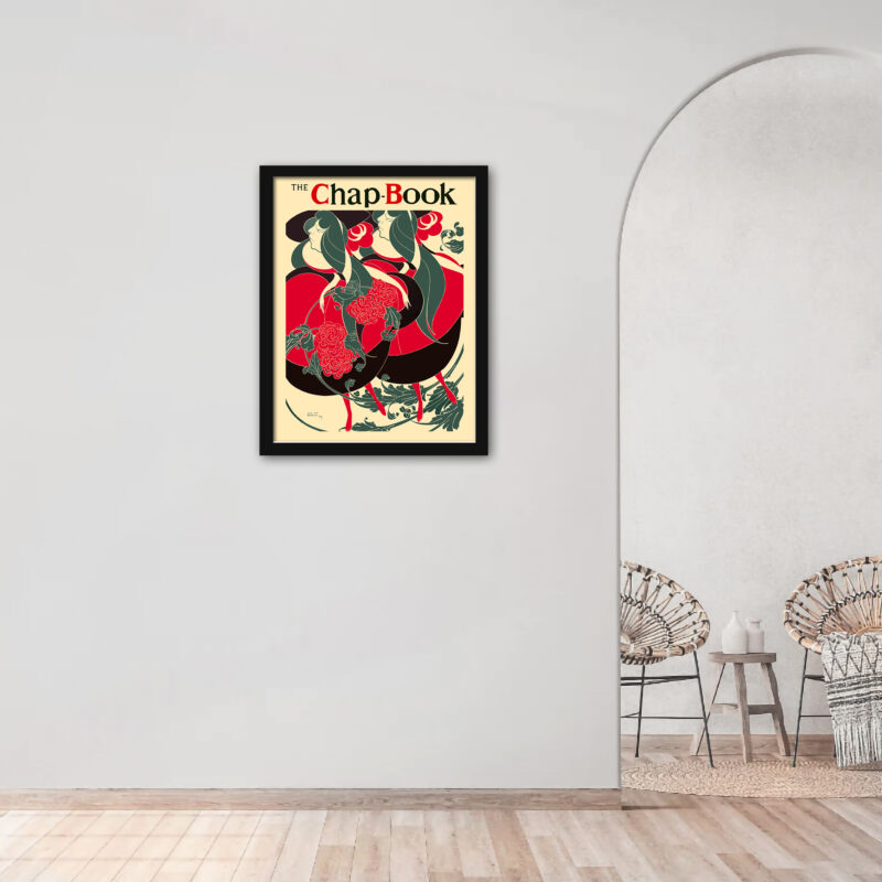 1894 Art Nouveau "The Twins" Poster Reproduction