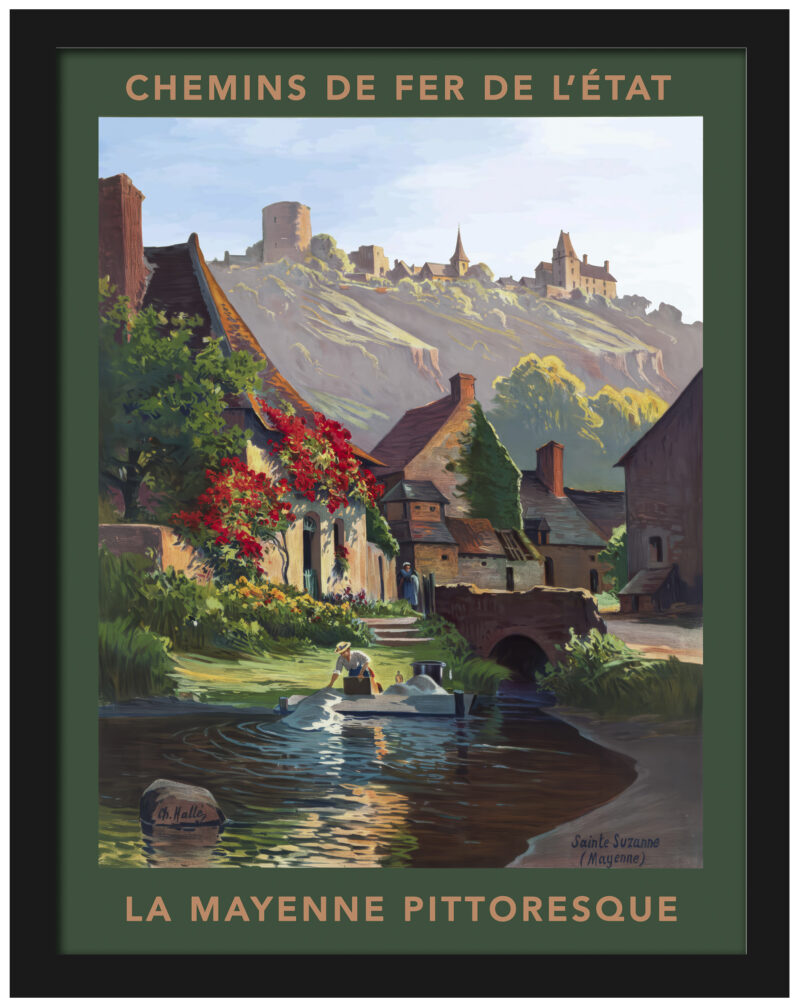 Charles Halle's 1900 depiction of Sainte-Suzanne, a tranquil French retreat