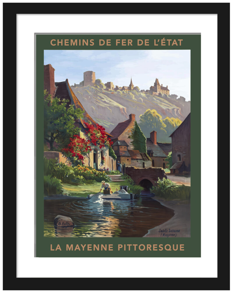 Charles Halle's 1900 depiction of Sainte-Suzanne, a tranquil French retreat