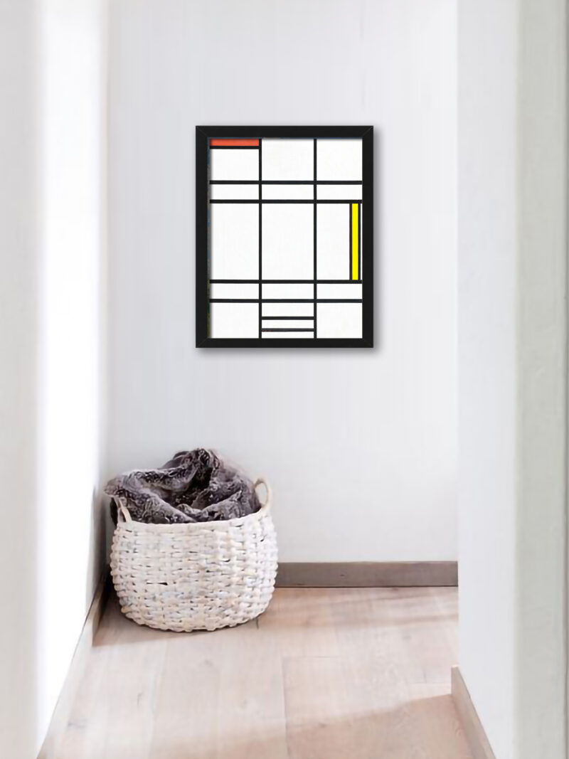Reproduction of Mondrian's 1936 Composition in White, Red, and Yellow