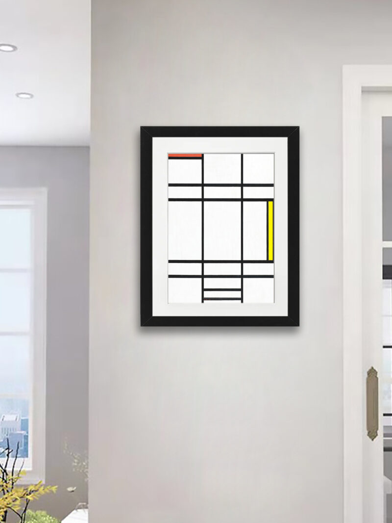 Reproduction of Mondrian's 1936 Composition in White, Red, and Yellow