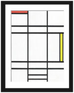 Reproduction of Mondrian's 1936 Composition in White, Red, and Yellow