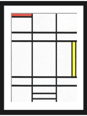 Reproduction of Mondrian's 1936 Composition in White, Red, and Yellow