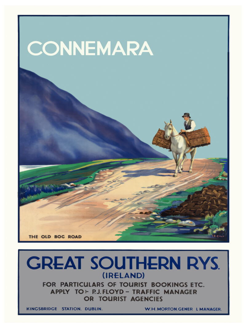 Vintage Great Southern Railways Connemara Poster