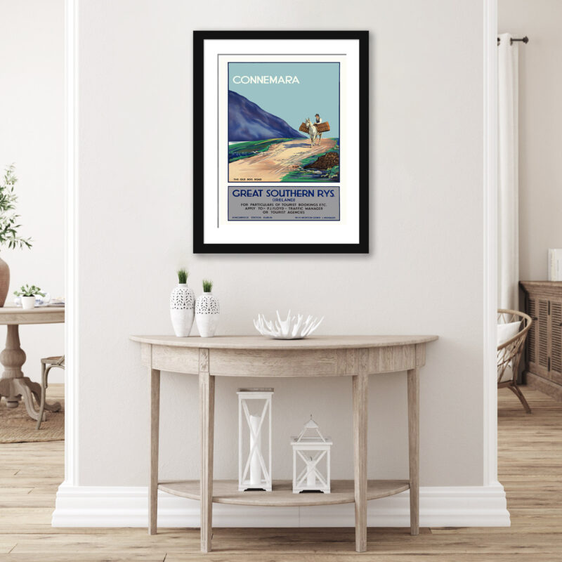 Vintage Great Southern Railways Connemara Poster