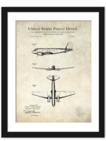 "1933 Douglas DC-2 patent artwork by Douglas Aircraft Company."