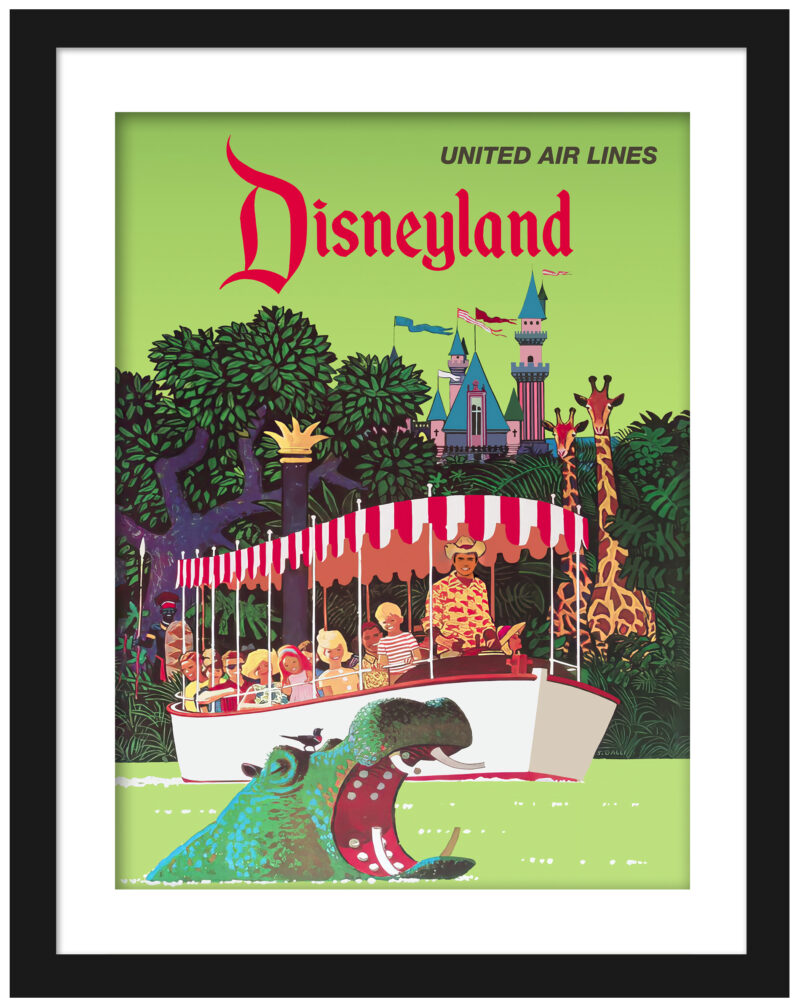 1955 Disney Jungle Cruise vintage poster by Stanley Walter Galli.