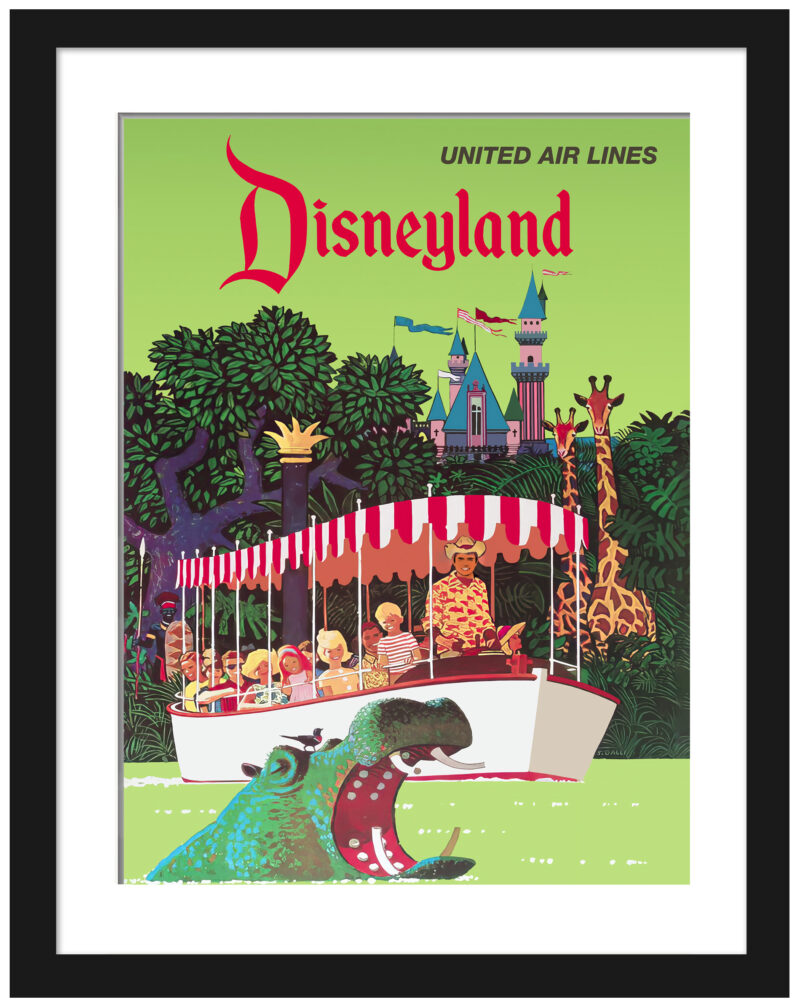 1955 Disney Jungle Cruise vintage poster by Stanley Walter Galli.