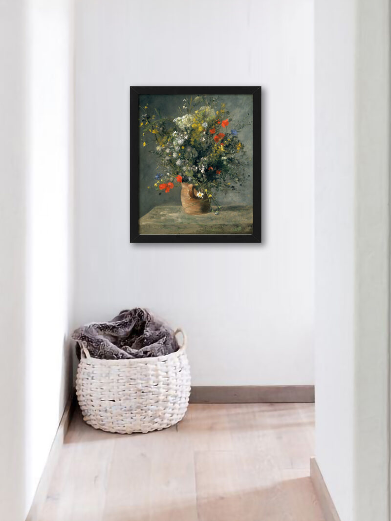 Reproduction of Renoir's 1866 Flowers in A Vase.