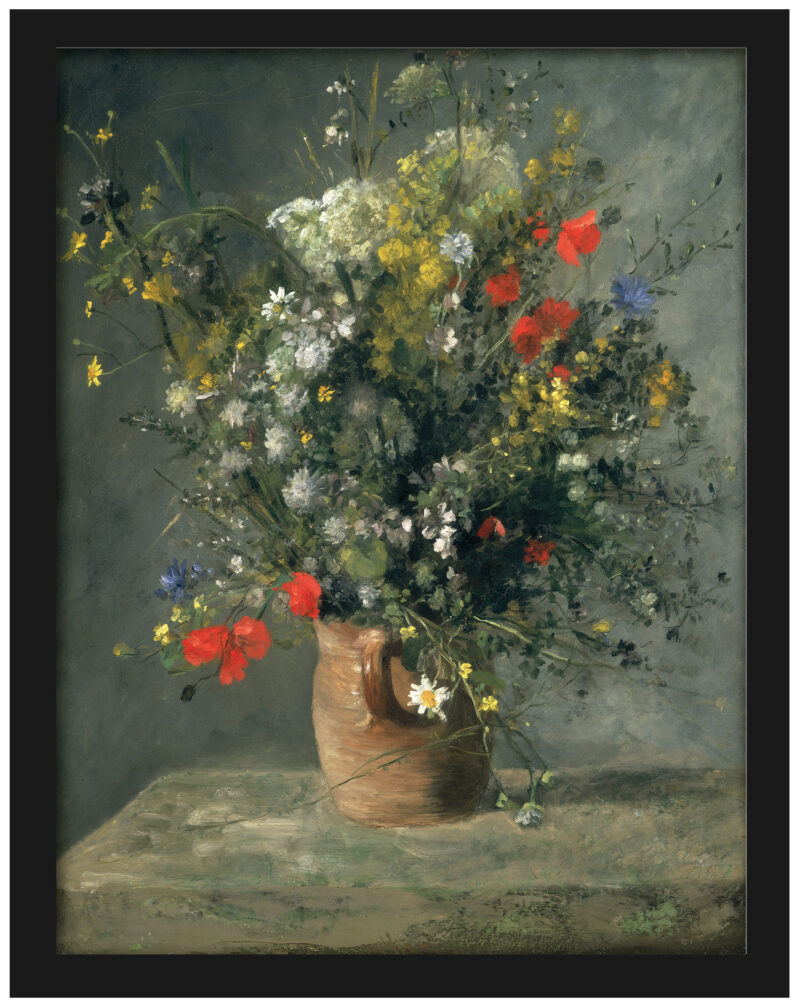 Reproduction of Renoir's 1866 Flowers in A Vase.