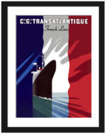 Paul Colin 1950 French Line vintage poster art