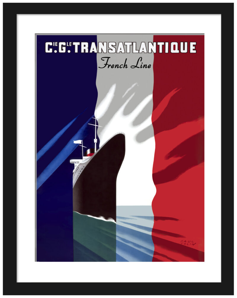 Paul Colin 1950 French Line vintage poster art