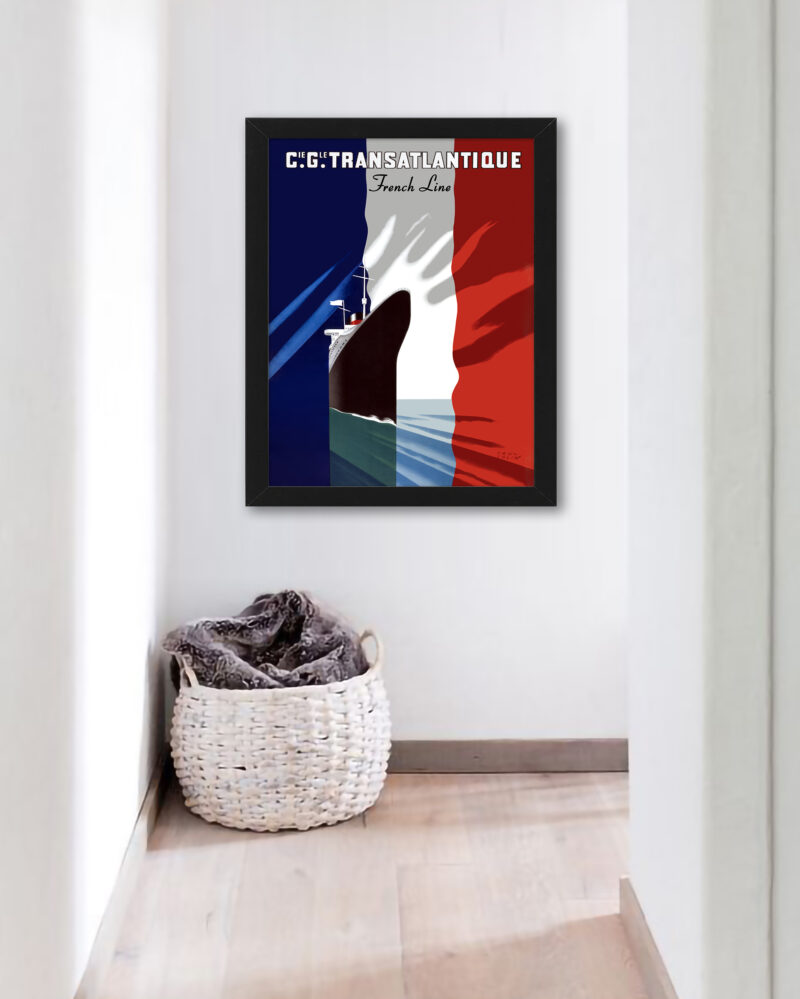 Paul Colin 1950 French Line vintage poster art