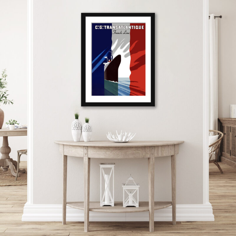 Paul Colin 1950 French Line vintage poster art