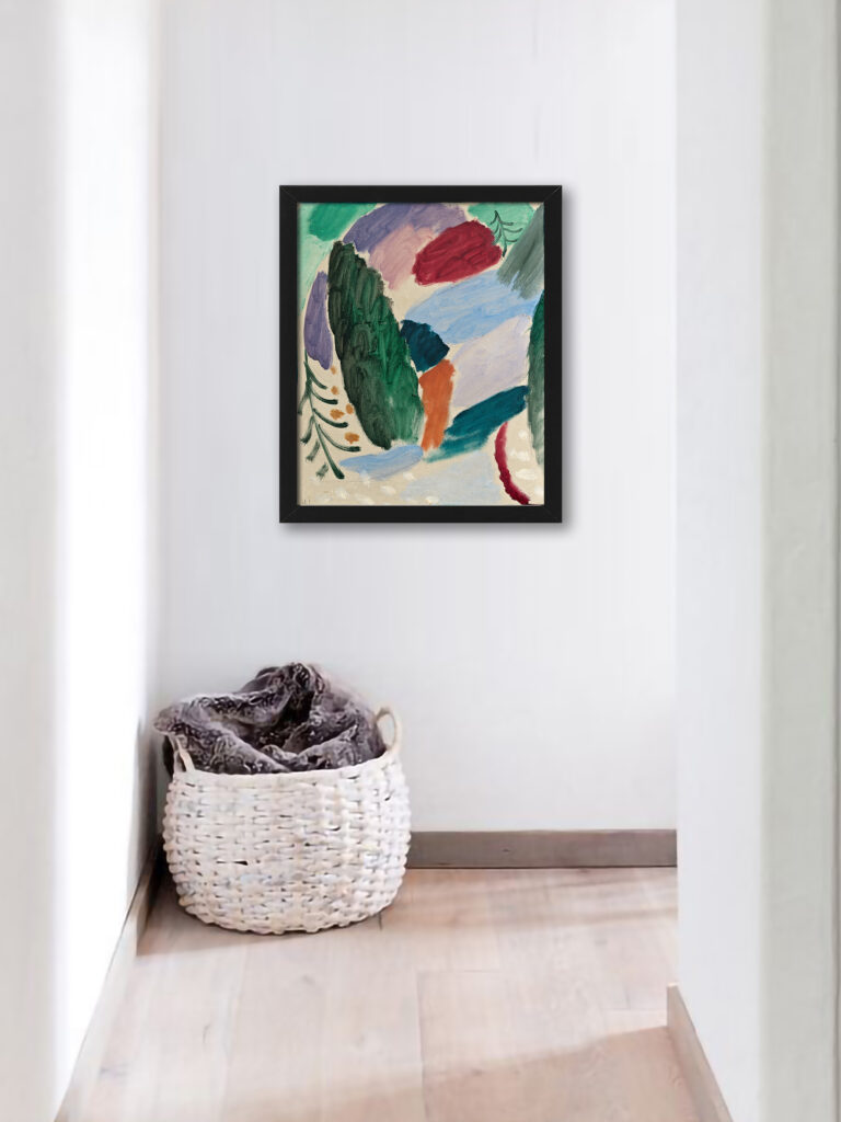 Jawlensky's "Frosty Day" 1915 painting reproduction.