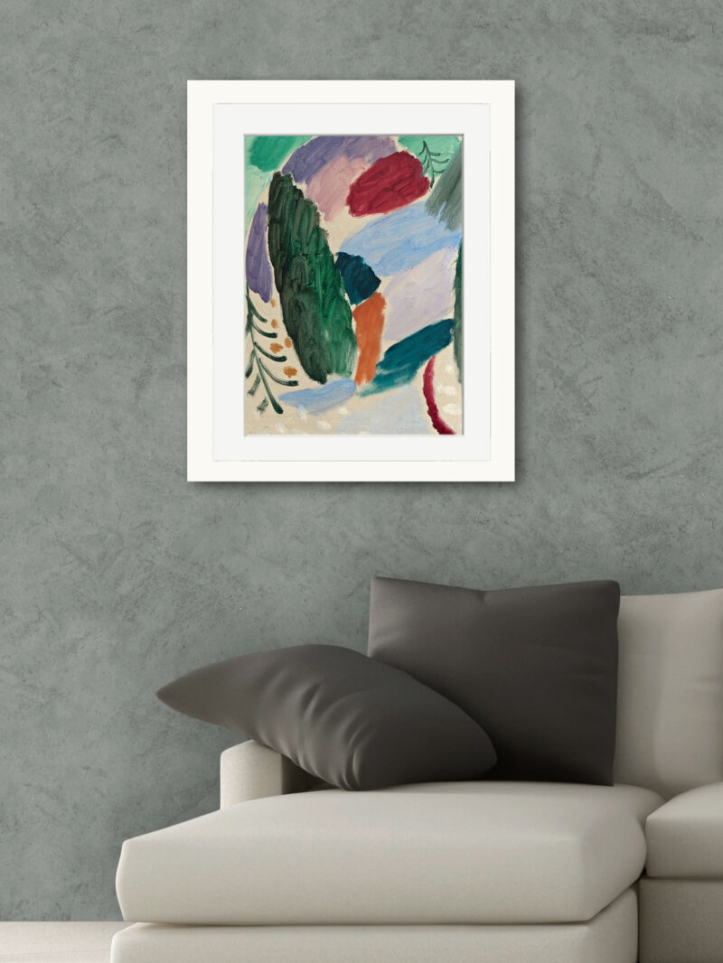 Jawlensky's "Frosty Day" 1915 painting reproduction.