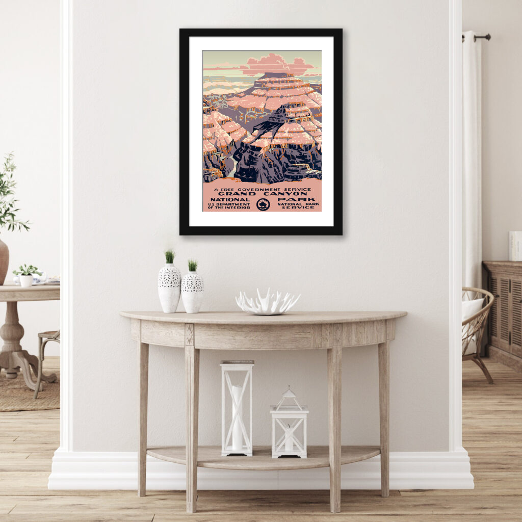 1938 Grand Canyon National Park vintage poster