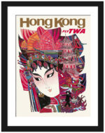 Vintage TWA Hong Kong Poster by David Klein