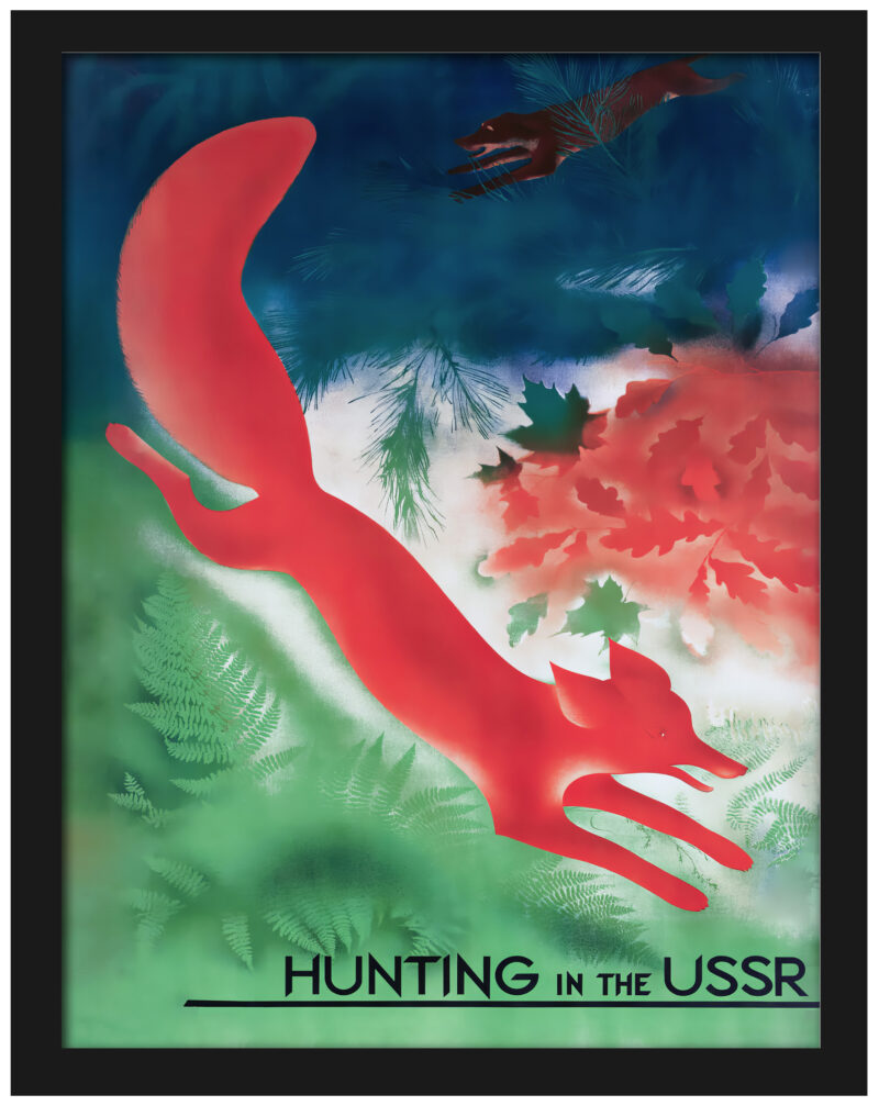1930 Soviet hunting poster by Maria Nesterova-Berzina