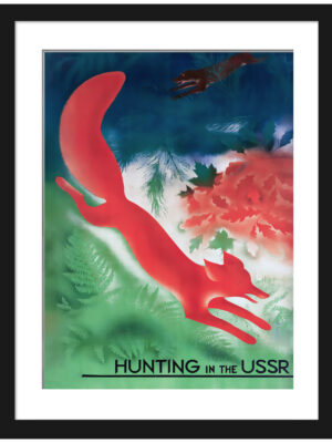 1930 Soviet hunting poster by Maria Nesterova-Berzina