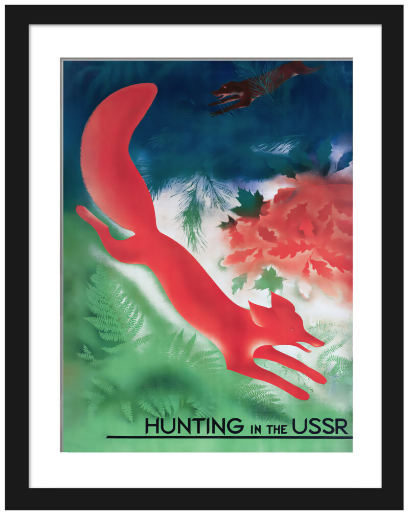 1930 Soviet hunting poster by Maria Nesterova-Berzina