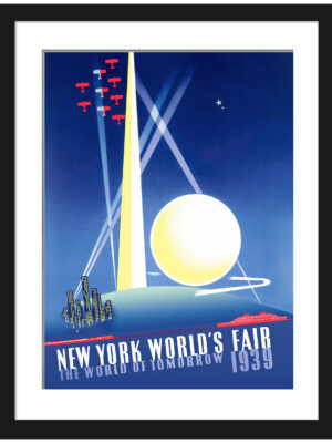 Reproduction poster of the 1939 New York World’s Fair by Joseph Binder.