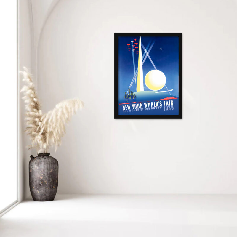 Reproduction poster of the 1939 New York World’s Fair by Joseph Binder.
