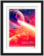 NASA JPL's 55 Cancri e exoplanet poster with a lava ocean