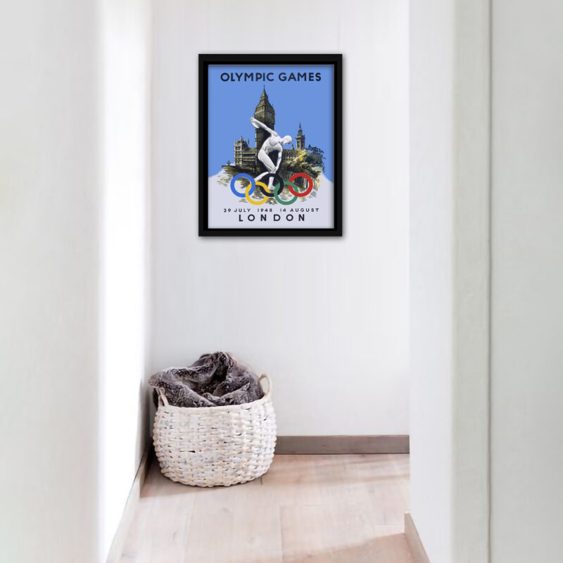 Reproduction of the 1948 London Olympic Games promotional poster.