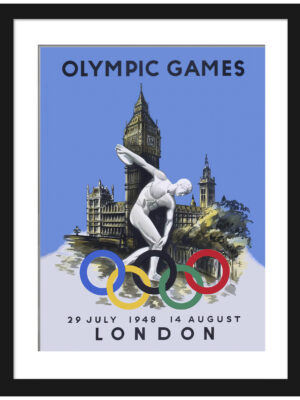 Reproduction of the 1948 London Olympic Games promotional poster.