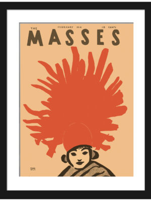 1916 Masses magazine cover featuring stylish woman illustration