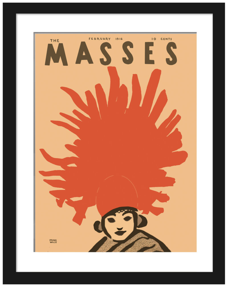 1916 Masses magazine cover featuring stylish woman illustration