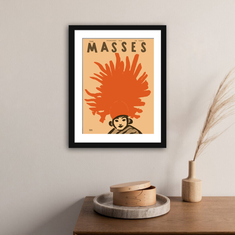 1916 Masses magazine cover featuring stylish woman illustration