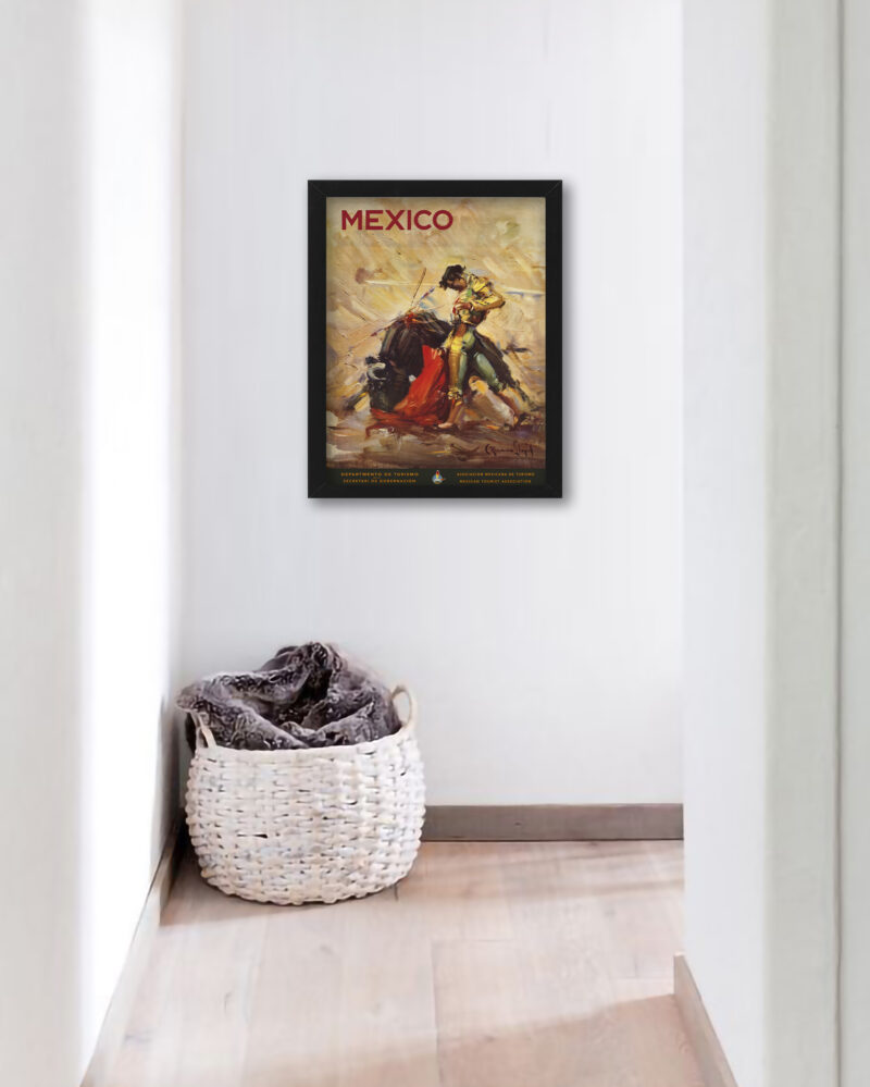 Reproduction of a 1944 Mexican Matador poster by artist Carlos Ruano Llopis.