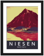 1930 Niesen Bahn Swiss Poster Reproduction