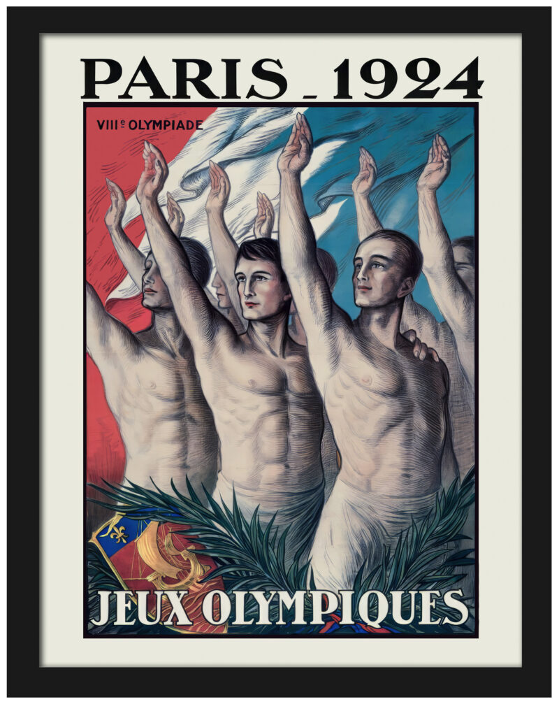 Reproduction of JEAN DROIT's 1924 Paris Olympic Games poster.