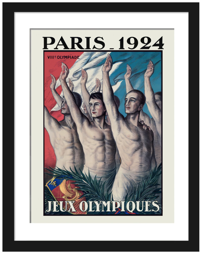 Reproduction of JEAN DROIT's 1924 Paris Olympic Games poster.