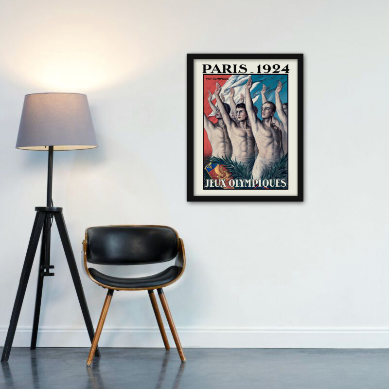 Reproduction of JEAN DROIT's 1924 Paris Olympic Games poster.