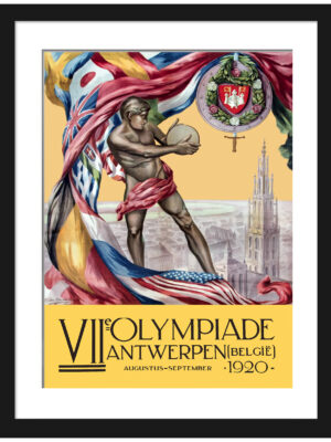 1920 Antwerp Olympic Games poster reproduction by Walter van der Ven.