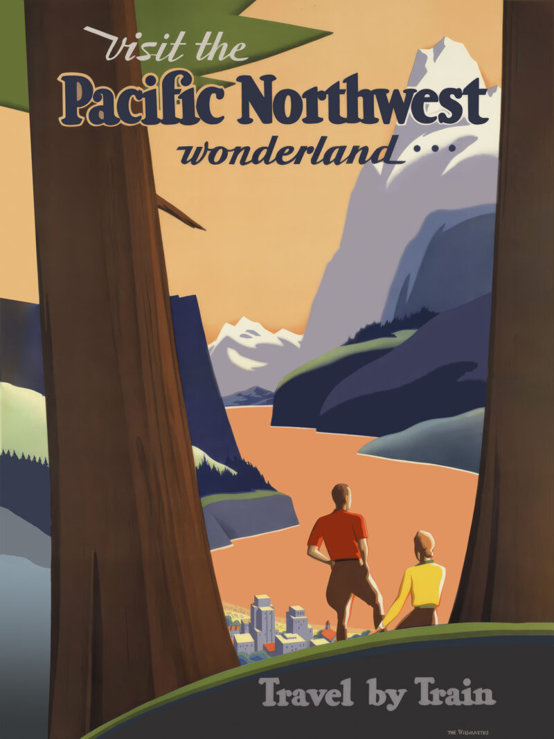 1932 Union Pacific Pacific Northwest travel poster print
