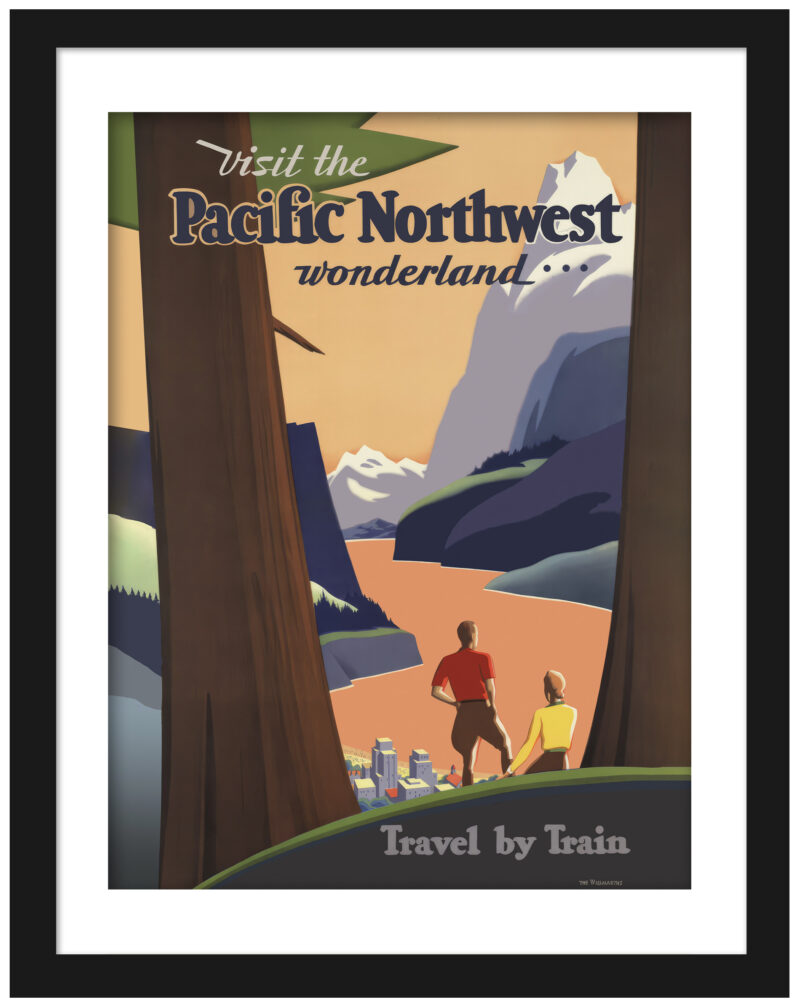 1932 Union Pacific Pacific Northwest travel poster print
