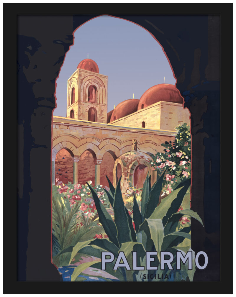 1925 Palermo Vintage Travel Poster by Mario Paschetto