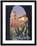 1925 Palermo Vintage Travel Poster by Mario Paschetto