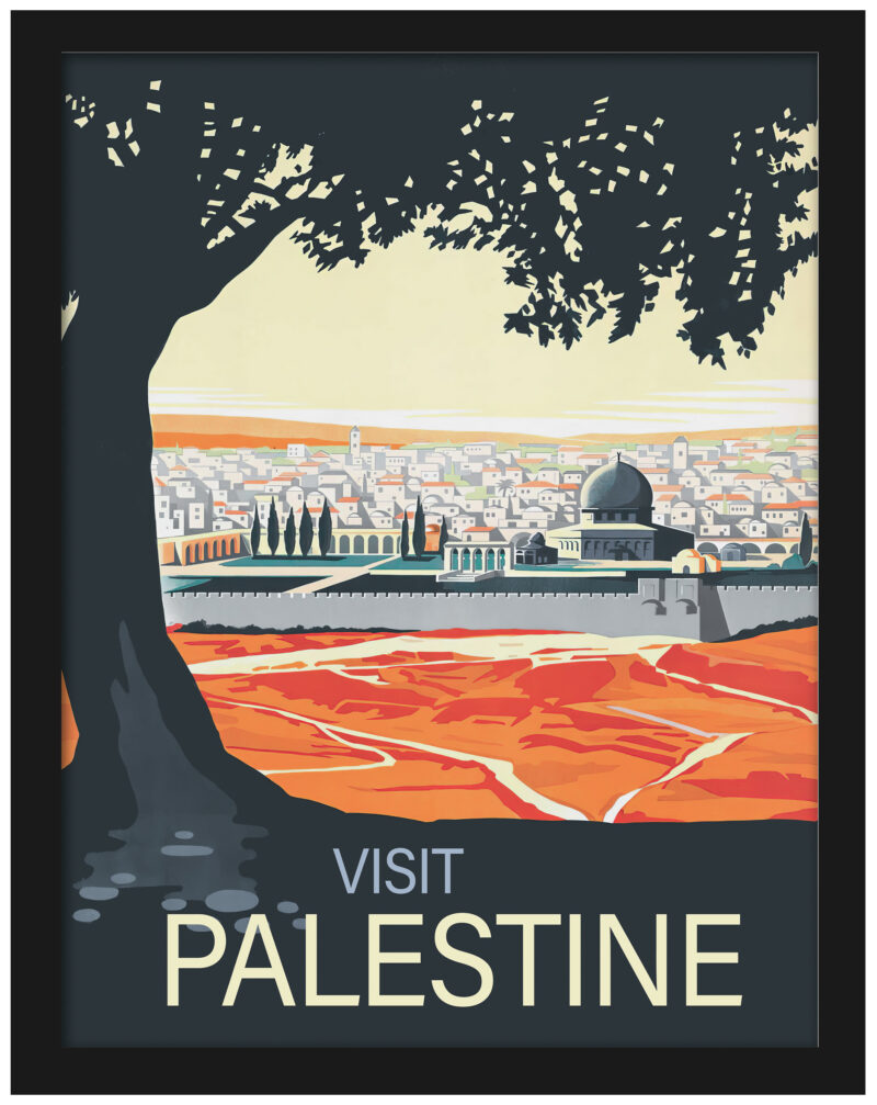 Vintage Palestine Travel Poster Art