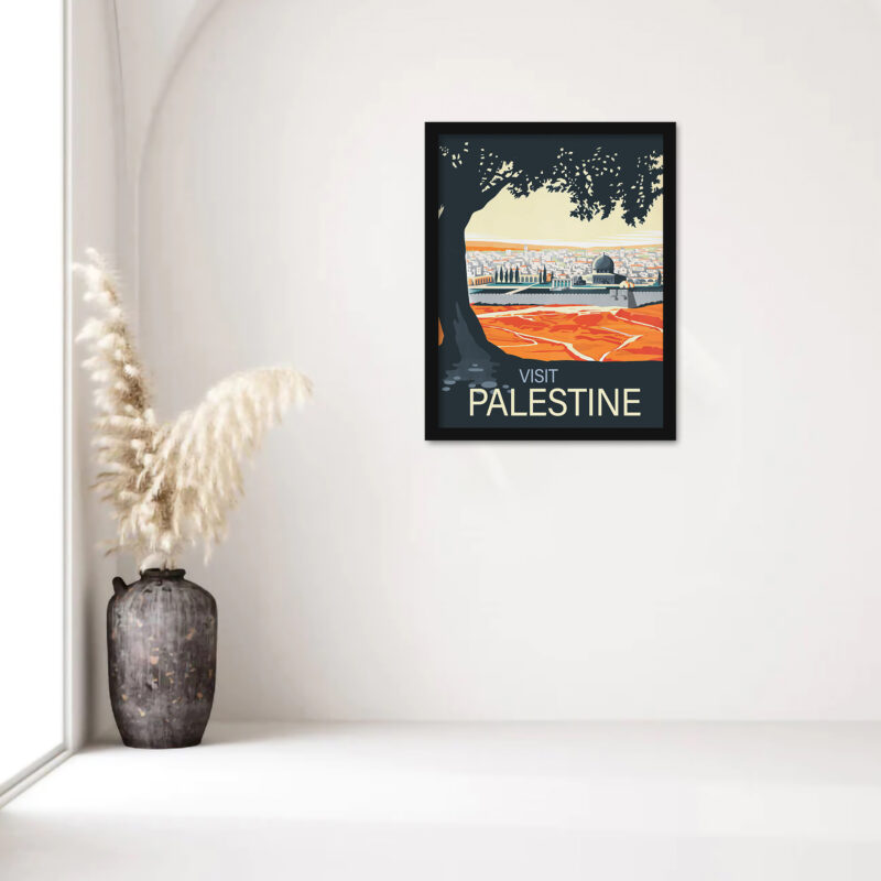 Vintage Palestine Travel Poster Art