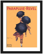 1922 Parapluie-Revel advertisement print with elegant figures and umbrellas.