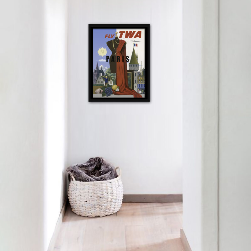1950s Paris travel poster by Simon Greco