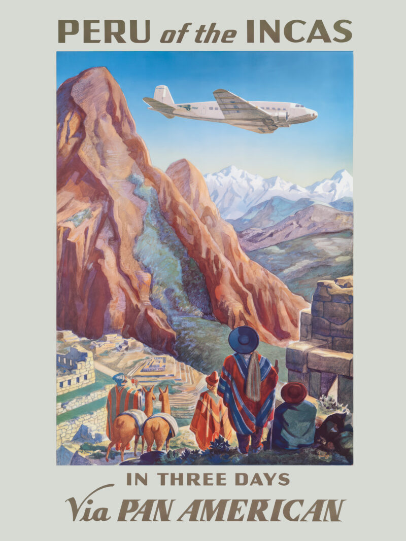 1938 Vintage Peru of The Incas Poster